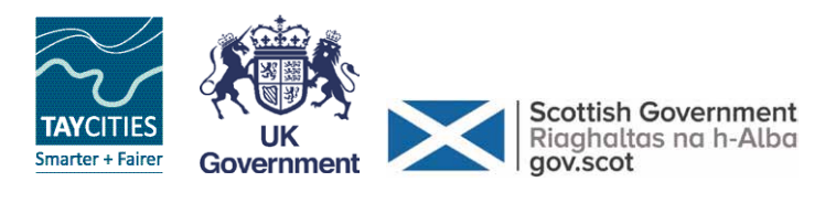 Tay Cities Deal, UK Government and Scottish Government Logos